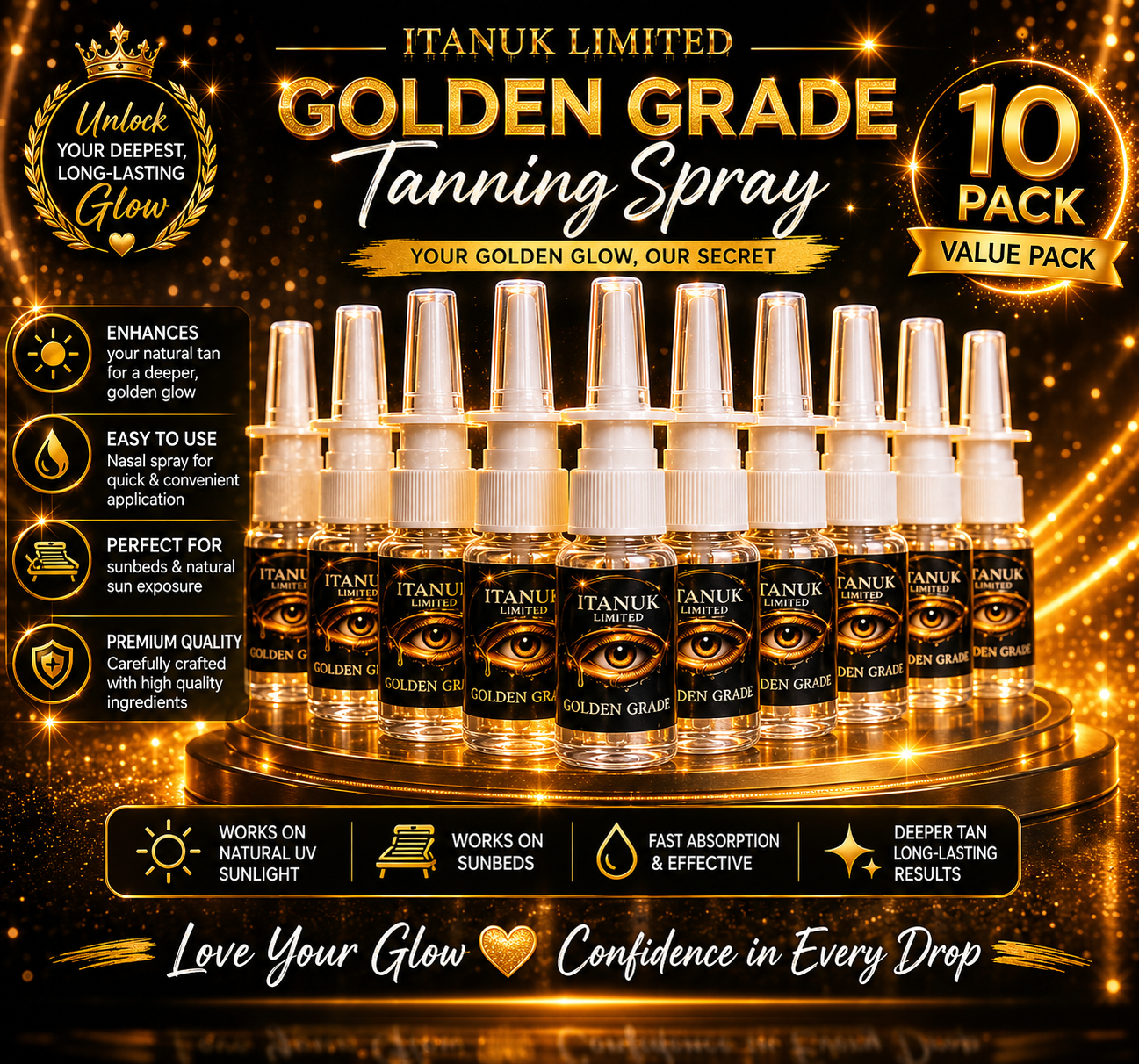 10 bulk extreme grade tanning sprays 🔥